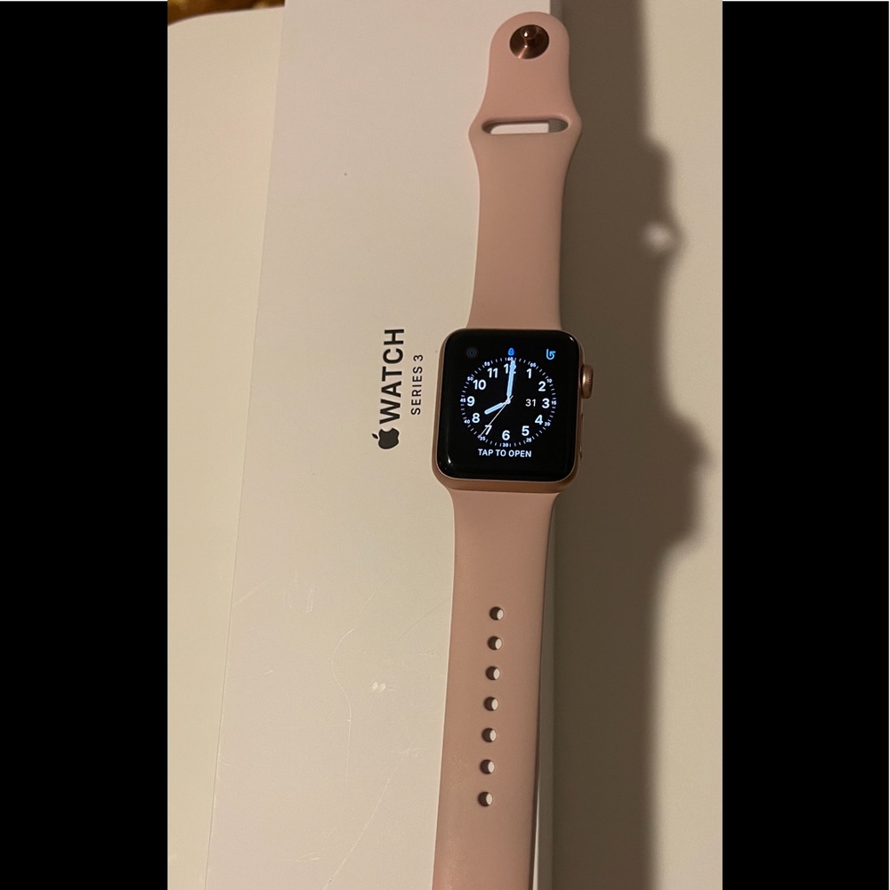 Apple Watch 3 series for sale. Gold Aluminum/ Pink